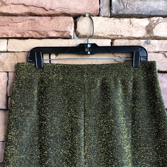 Michael Kors gold shimmer stretch Skirt NWT Large - Picture 3 of 8